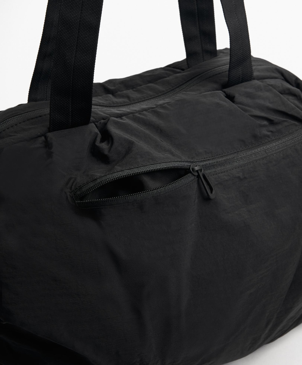 Oysho Спортивная сумка со сборками, черный