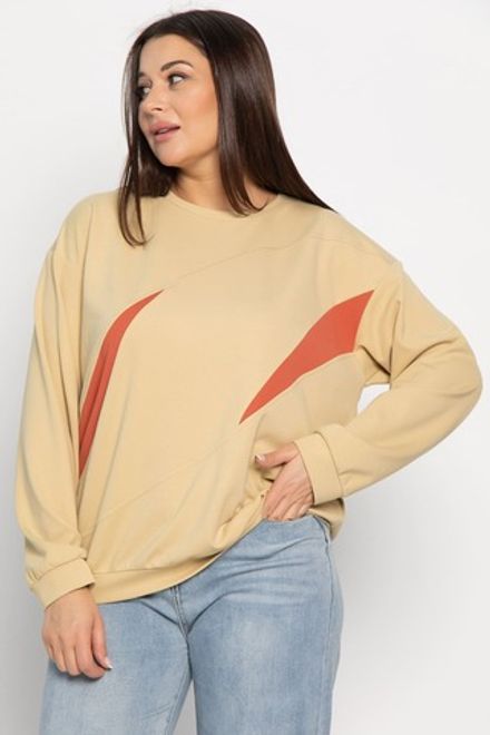 Свитшот Ритм города (бежевый) Б15005-3М LT Collection