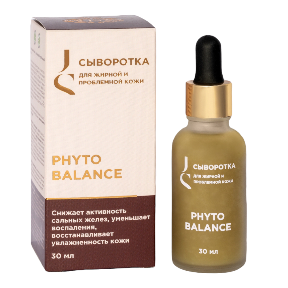 Phyto Balance. Сыворотка для жирной и проблемной кожи лица, 30 мл (Jurassic Spa) Phyto Balance. Сыворотка для жирной и проблемной кожи лица, 30 мл (Jurassic Spa)