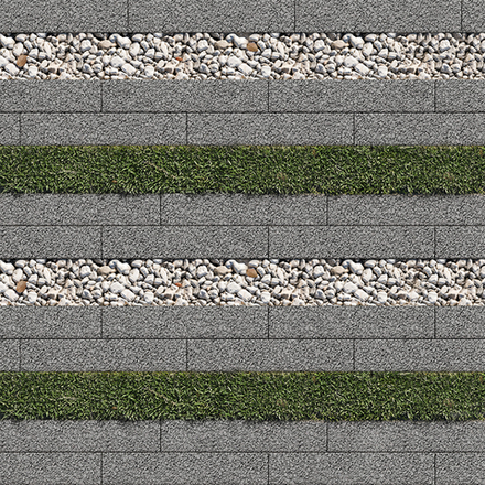 Тротуарная плитка ГАЗОННАЯ РЕШЕТКА - Гранит Серый