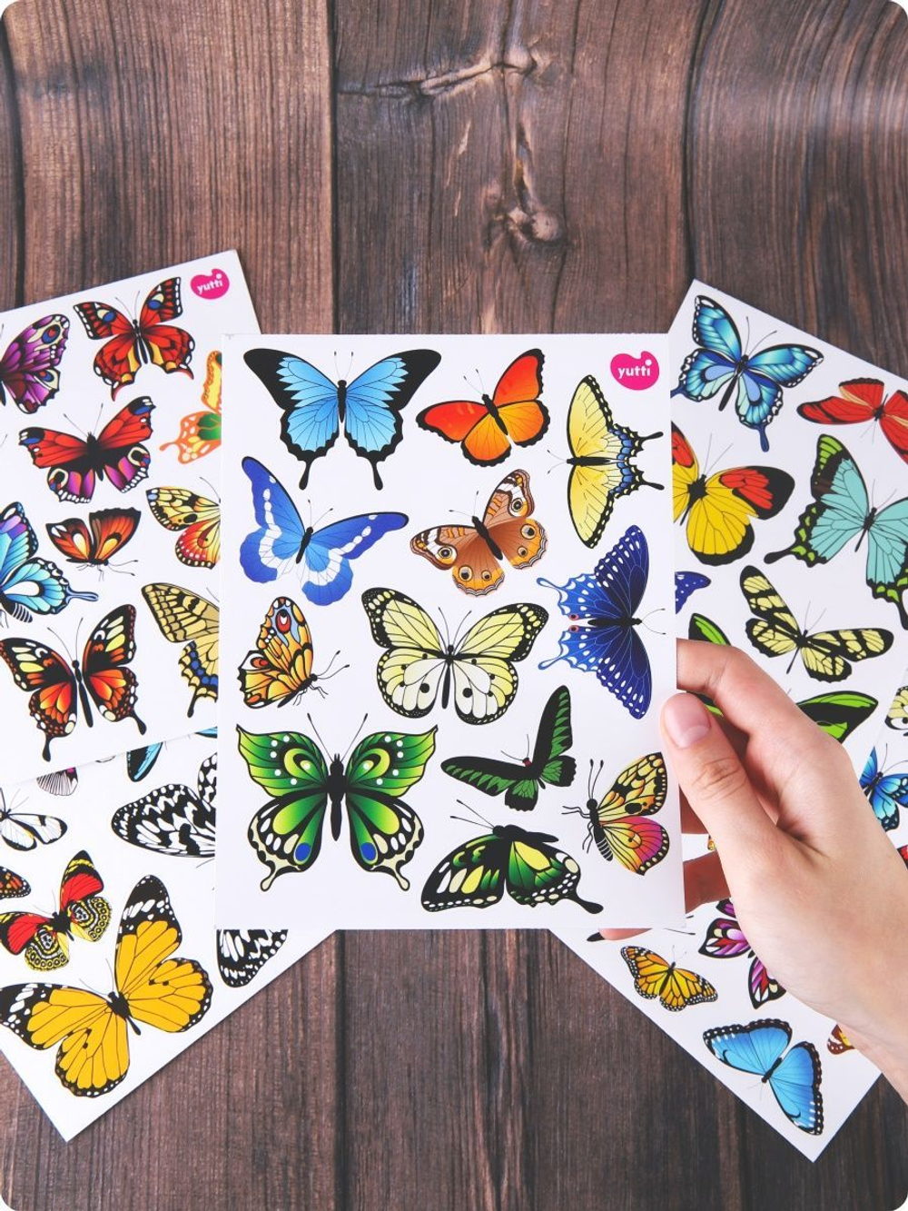 Наклейки бабочки для декорирования интерьера