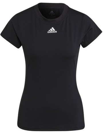 Женская теннисная футболка Adidas Primegreen Aeroready Freelift Tee W - черный