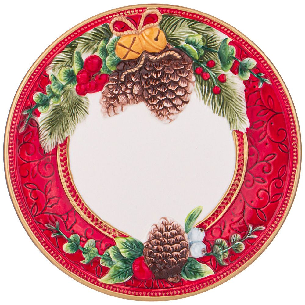 ТАРЕЛКА LEFARD "ШИШКИ" 26*3 СМ (КОР=12ШТ.)