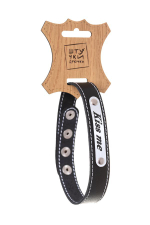 Чокер Штучки-Дрючки Kiss me с белой строчкой черный