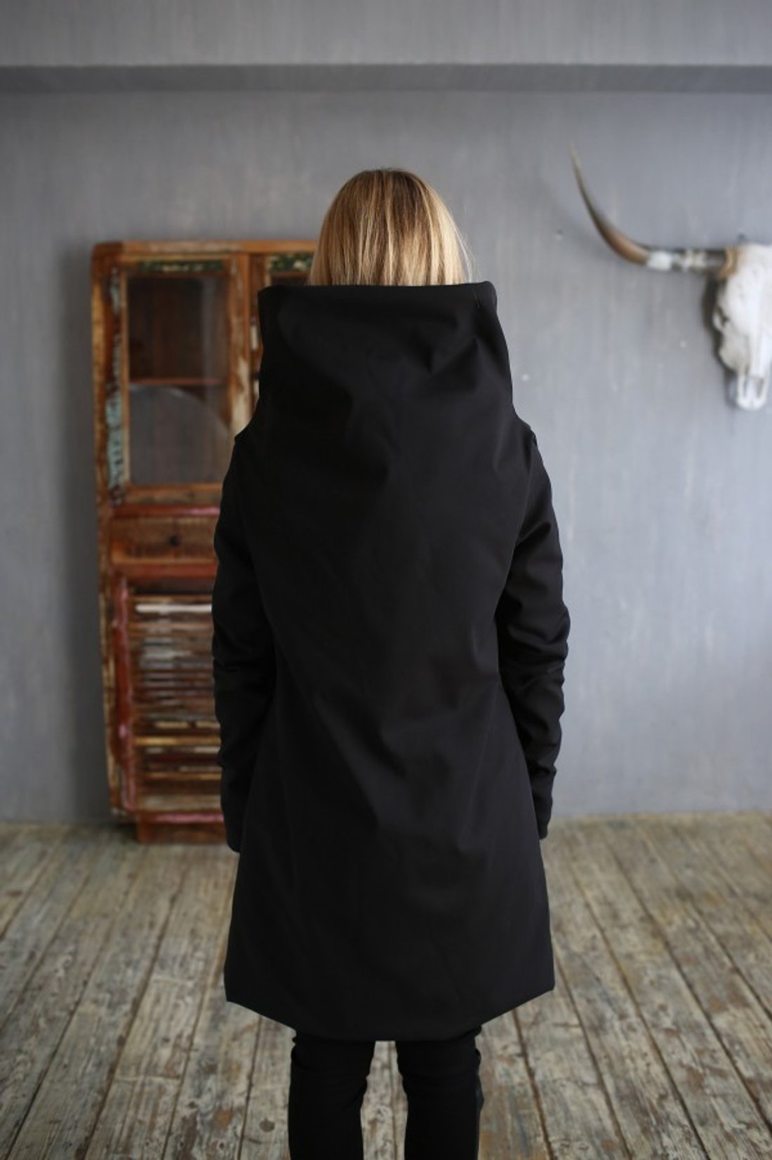 Пуховик "Wrap Black"