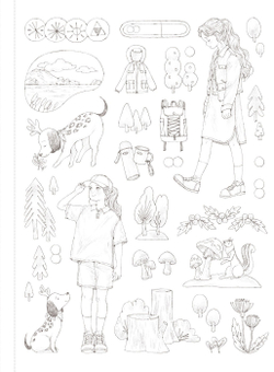 Forest Girl's 4. Colouring Book