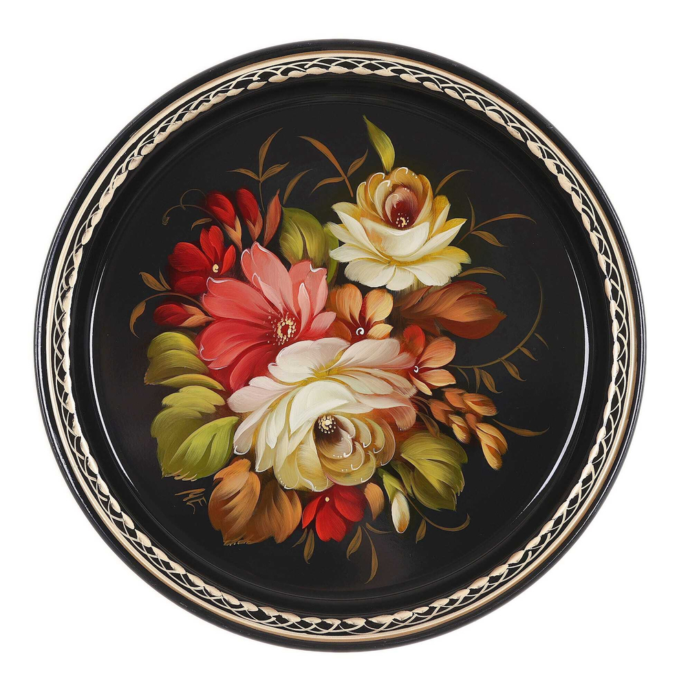 若斯托沃彩绘托盘 A5D210725183