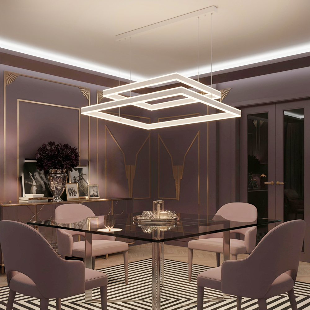 Citilux Дуэт CL719K210 LED Люстра подвесная с пультом Белая