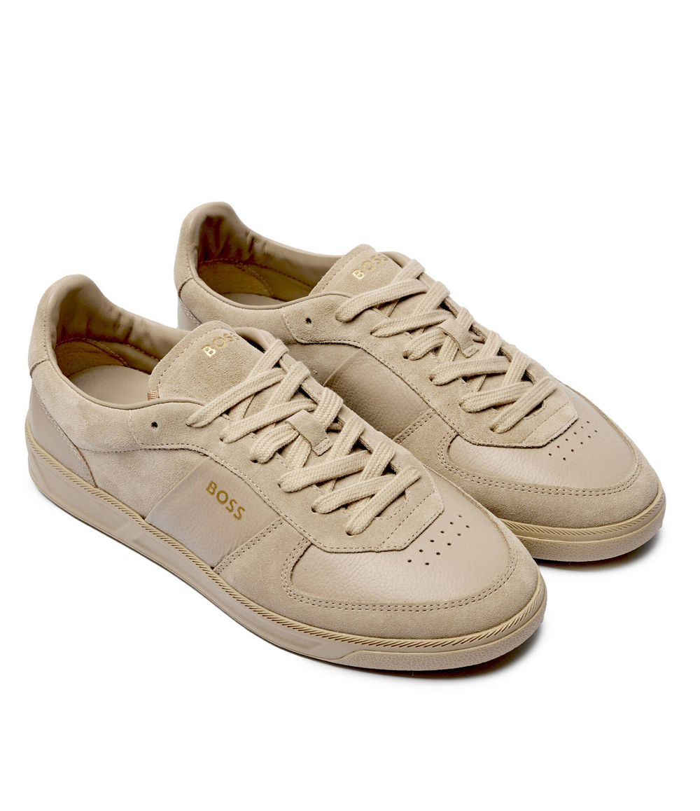 Кожаные кроссовки brandon BOSS BLACK - бежевый(50529499)