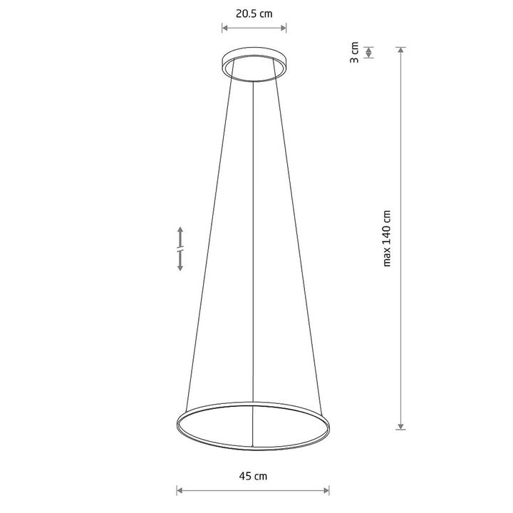Подвесная люстра Nowodvorski Circolo Led S Black 10813