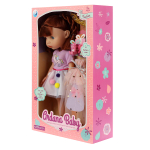 Кукла классич. Ardana Baby 32,5см шатенка с косичками и диадемой WJ-19257/шатенка (Junfa)