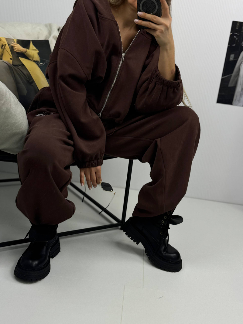 Костюм женский арт. 862 цвет "коричневый"