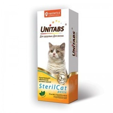Unitabs паcта SterilCat c Q для кошек 120мл