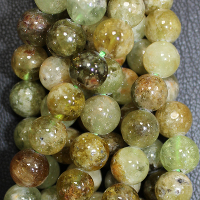 Гранат зеленый бусины 6мм 8мм