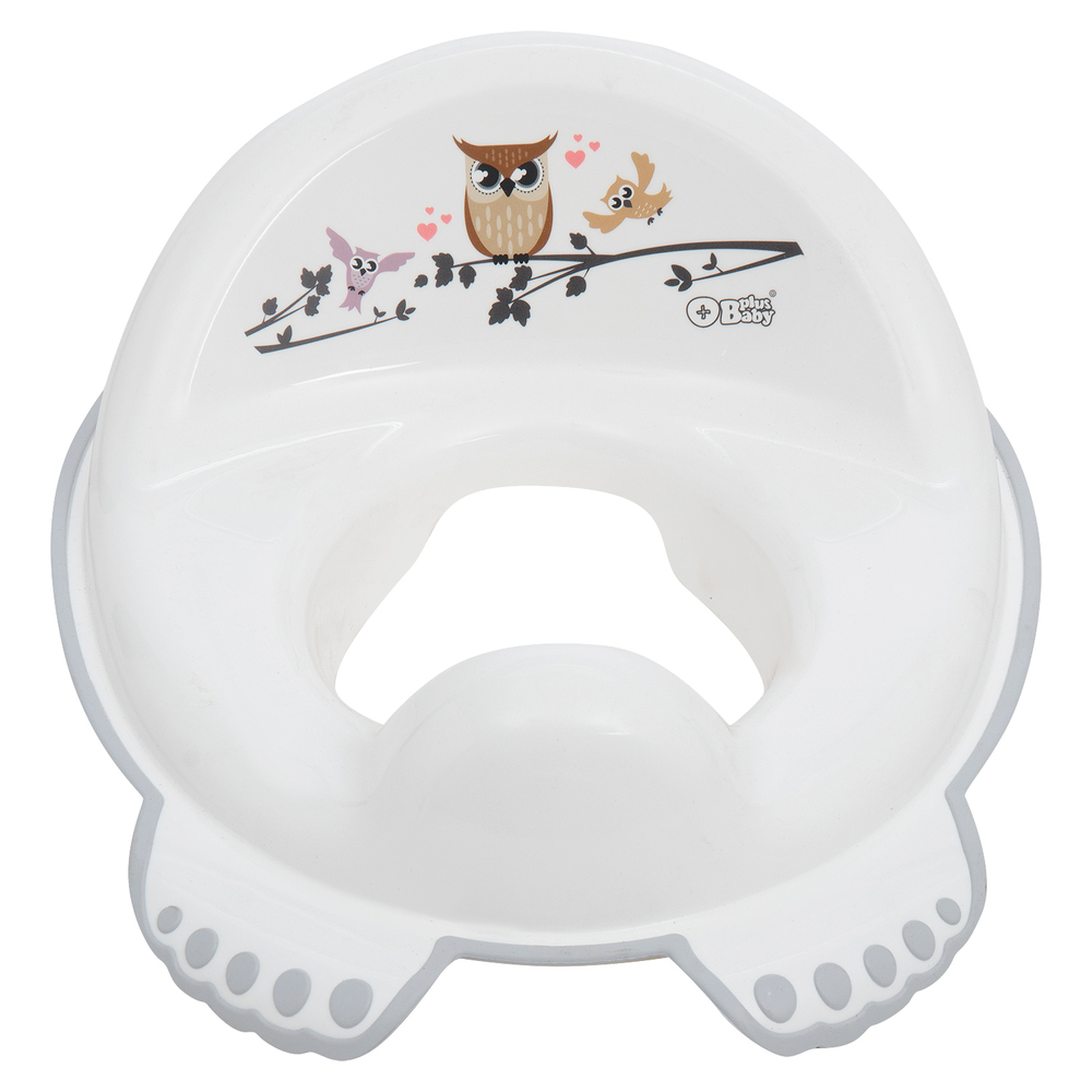 Накладка на унитаз  "СОВА" нескользящая (white - белый)