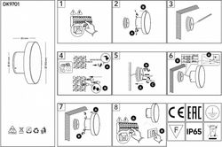 Накладной светильник Denkirs Dramen DK9701-BK