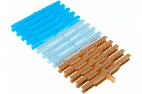 RU Решетка переливная ABS-пластик 295х34, RAL 1001 / бежевый (Россия)