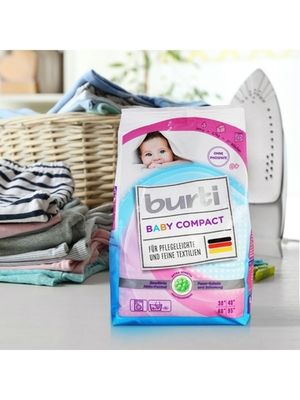 BURTI Концентрированный стиральный порошок Burti Compact Baby для детского белья 0.9кг