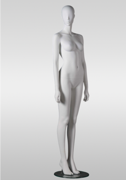 Женский абстрактный манекен Flora-3/Белый матовый