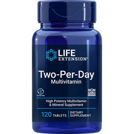 Two-Per-Day Мультивитамины 120 таблеток Life Extension