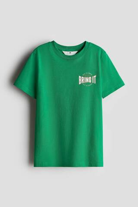 H&M Футболка с принтом, зеленый