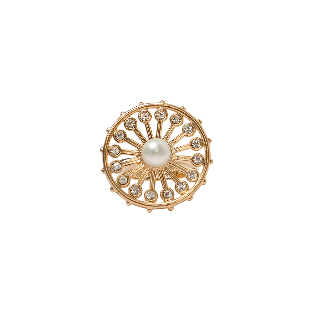 "Торнила" кольцо в золотом покрытии из коллекции "Ротор" от Jenavi