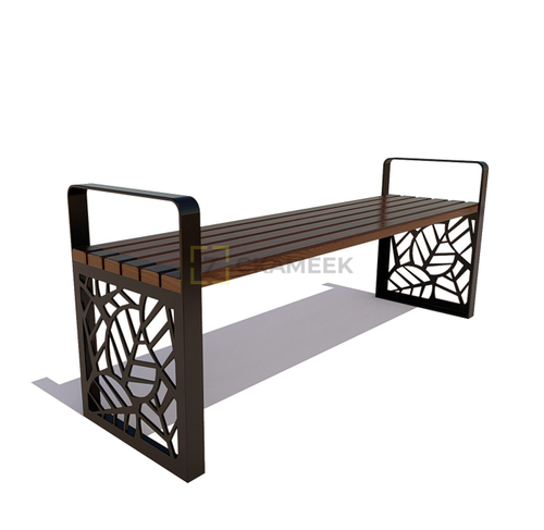 Садово-парковая скамейка «Севастополь» без спинки (1,2 м термобереза)