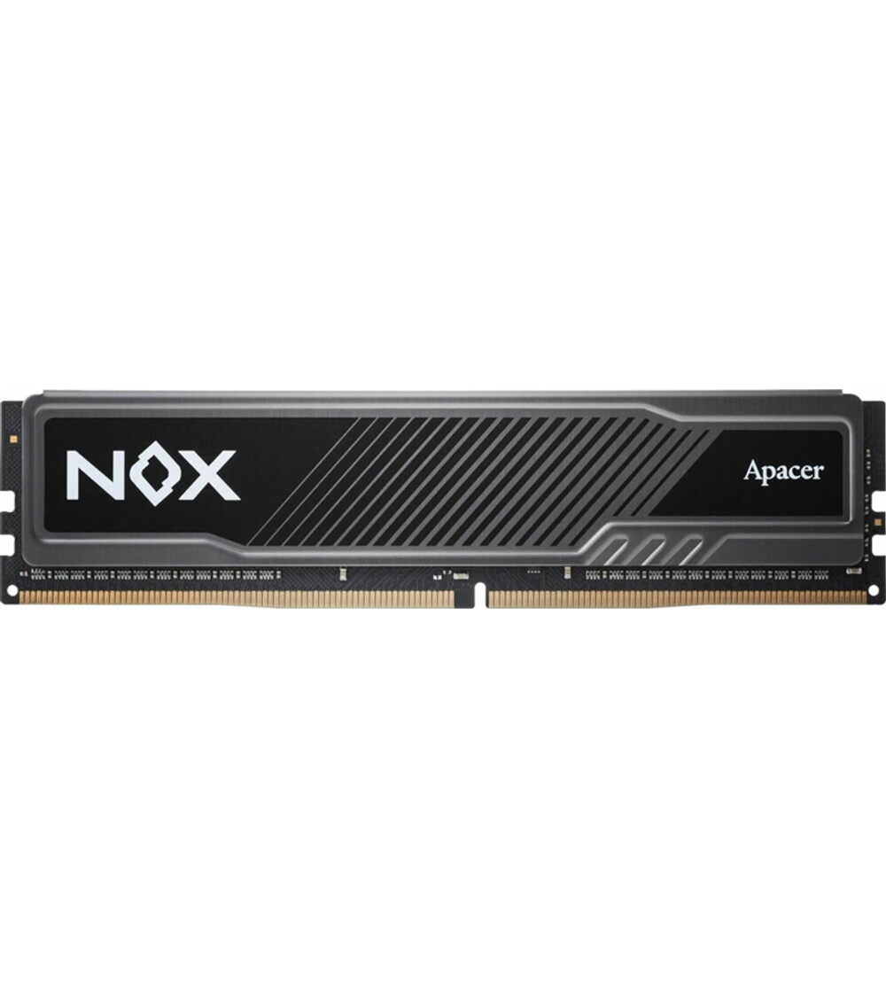 Apacer DDR4 8GB 3200MHz DIMM NOX Black Gaming Memory (PC4-25600) CL16 1.35V Intel XMP 2.0, Heat Sink (Retail) 1024*8 3 years (AH4U08G32C28YMBAA-1)