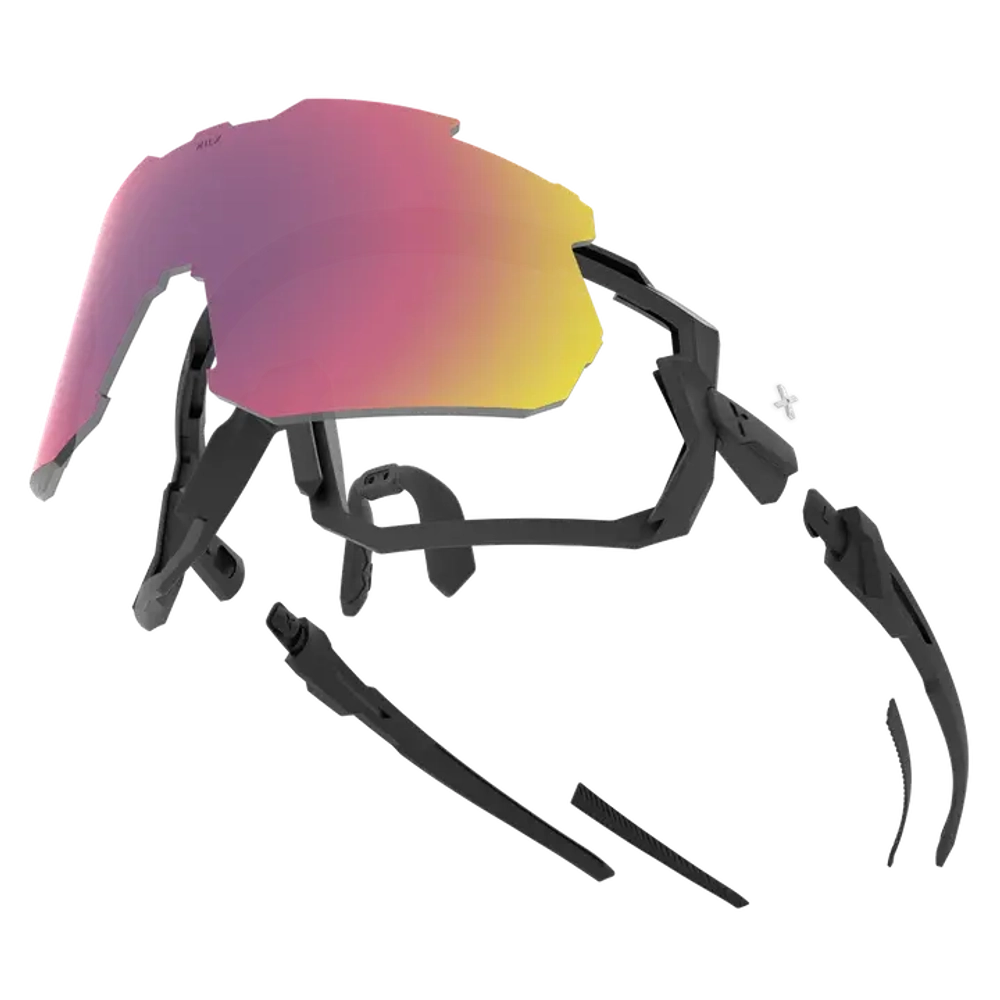 Спортивные очки с диоптриями HILX Samurai / Matt Solid Seaweed Green / Green Polarized Lens + Clear Lens