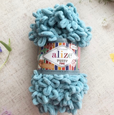 ALIZE "Puffy Fine", 414 лазурный