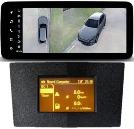 Магнитола для Opel Astra H (перенос БК вниз, черная) - Teyes LUX ONE 360 монитор 12.3" 2K QLED на Android 10, 6Гб+128Гб, CarPlay, 4G SIM-слот, 4 камеры в комплекте