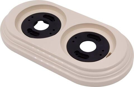 Рамка 2-м пластик песочн. зол. Bironi BF1-620-24