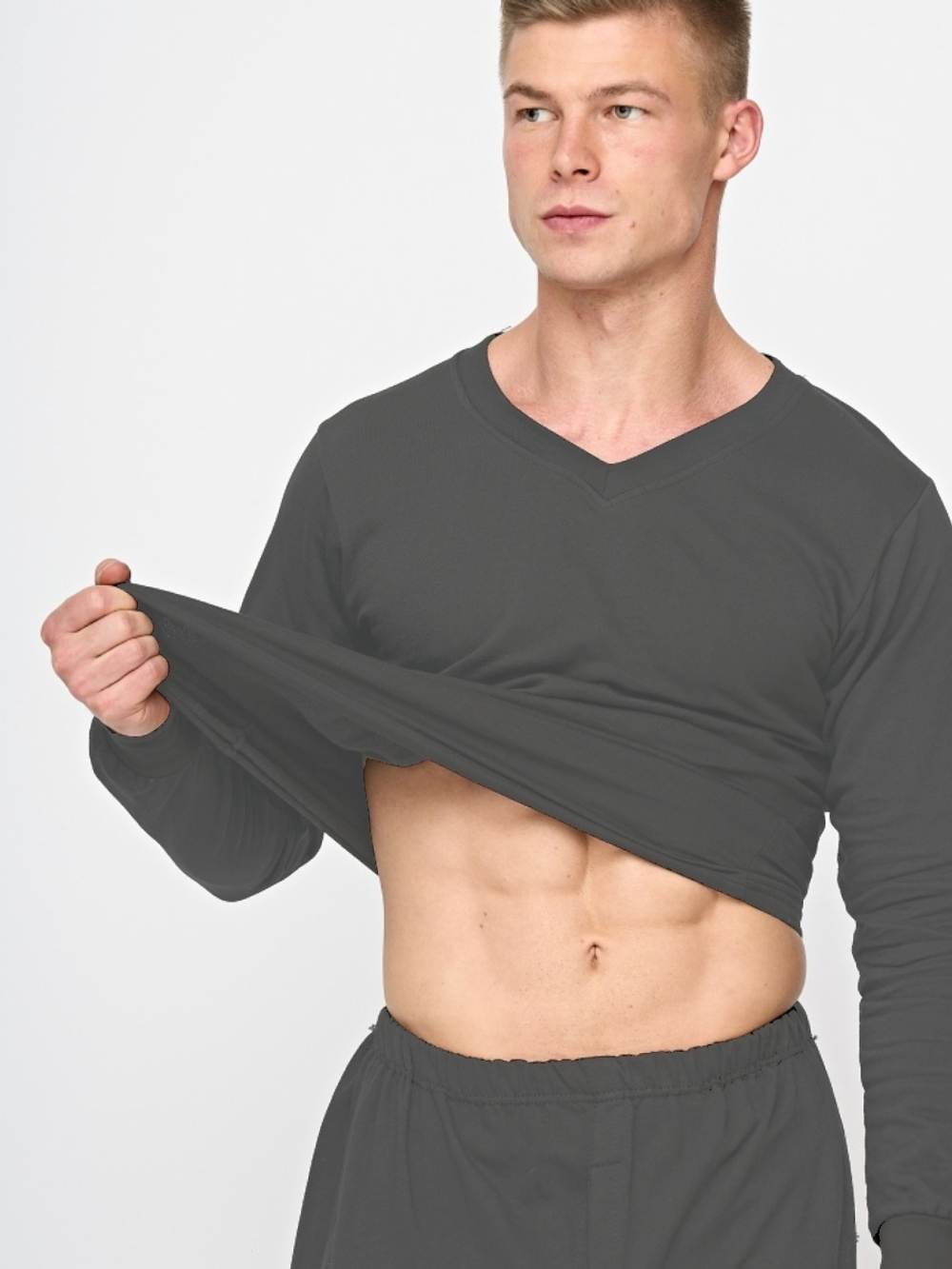 Термобелье M-Nur Textile Комплект серый 48р