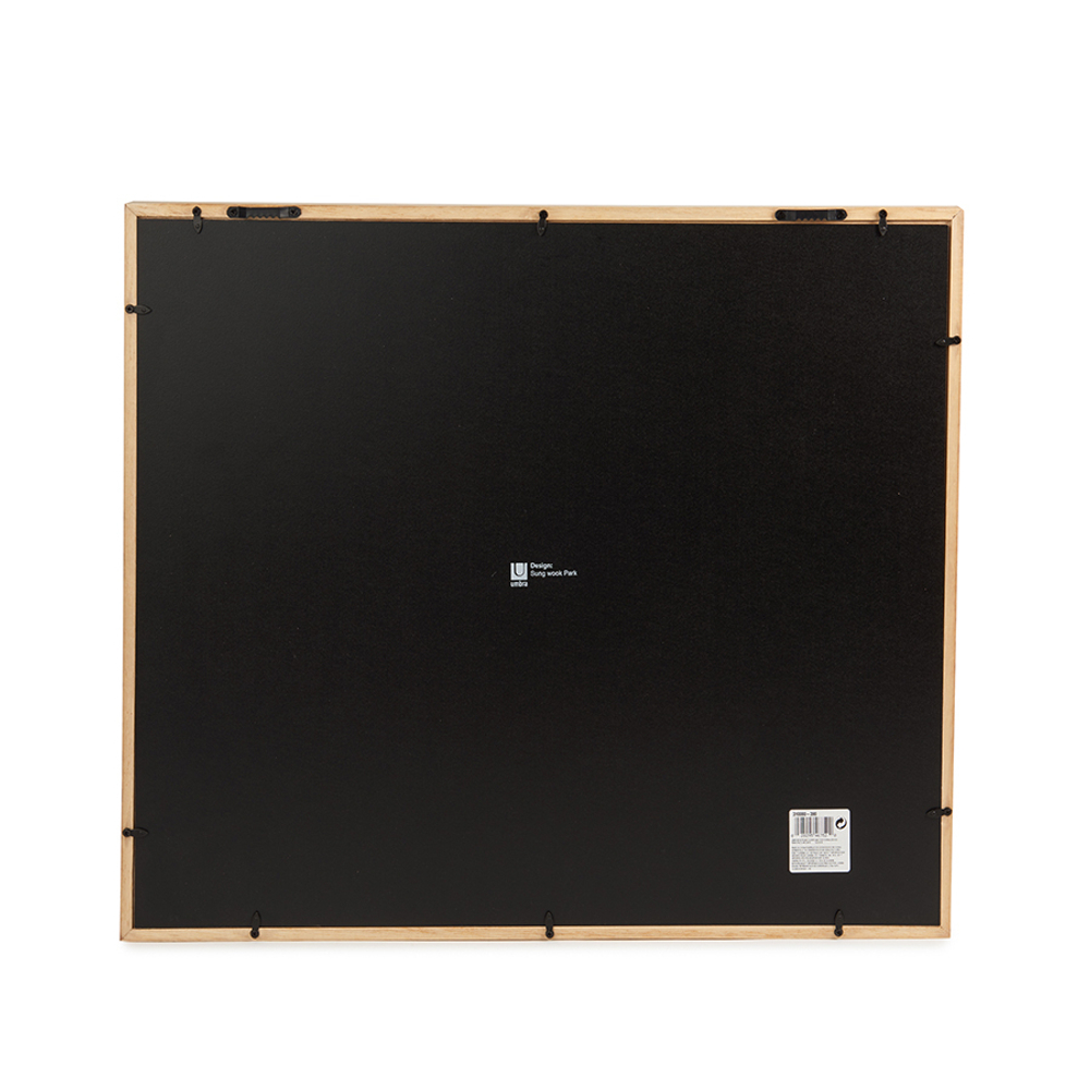 Панно с зажимами для 12 фотографий Clothesline натуральное дерево