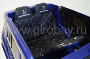 Детский электромобиль River Toys Mercedes-Benz GL63 синий