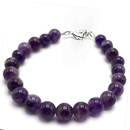 Браслет "Келли 8" аметист темный