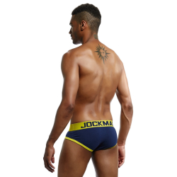 Мужские трусы брифы темно-синие JOCKMAIL JM2048-16