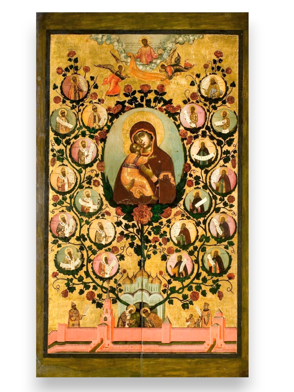 Икона Похвала Владимирской иконе Божией Матери, Древо государства Российского