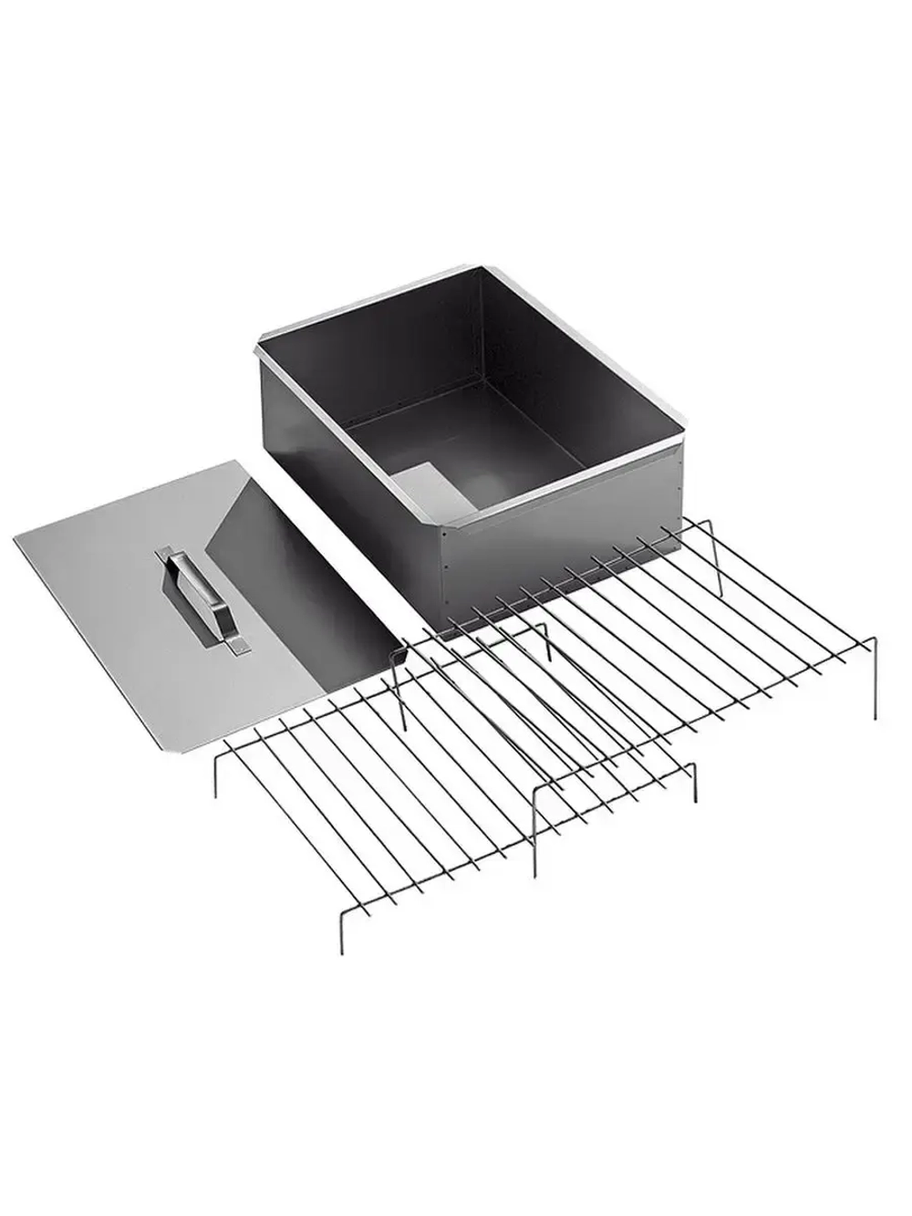 Коптильня двухъярусная 380х280х170мм (сталь 0,7мм)
