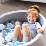 Romana Airpool Детский сухой бассейн Easy (серый с розовыми шариками)