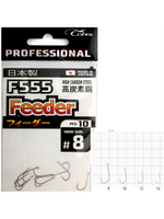 Крючки Cobra Pro FEEDER серии F555 размер 014 (5упк.по 10шт.)
