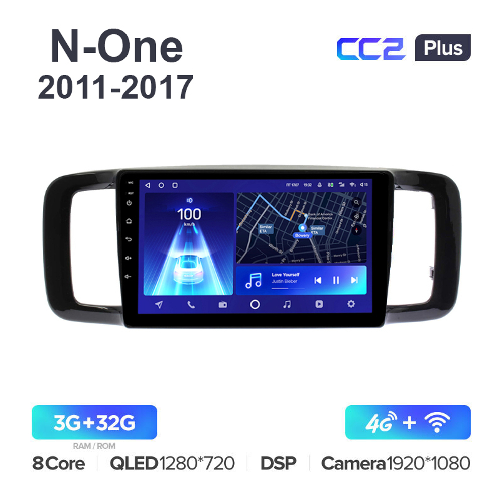 Teyes CC2 Plus 9"для Honda N-ONE 2011-2017