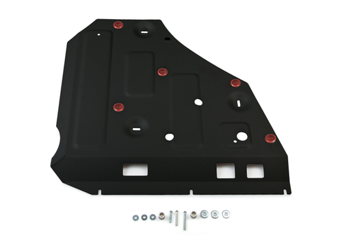 Защита передней кромки АКБ АвтоБроня для Voyah Free I поколение рестайлинг АКПП 4WD 2023-н.в., рынок РФ, сталь 1.5 мм, с крепежом, штампованная, 111.09310.1