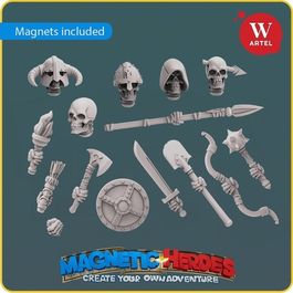 Части для миниатюр Magnetic Heroes: Undead Adventure