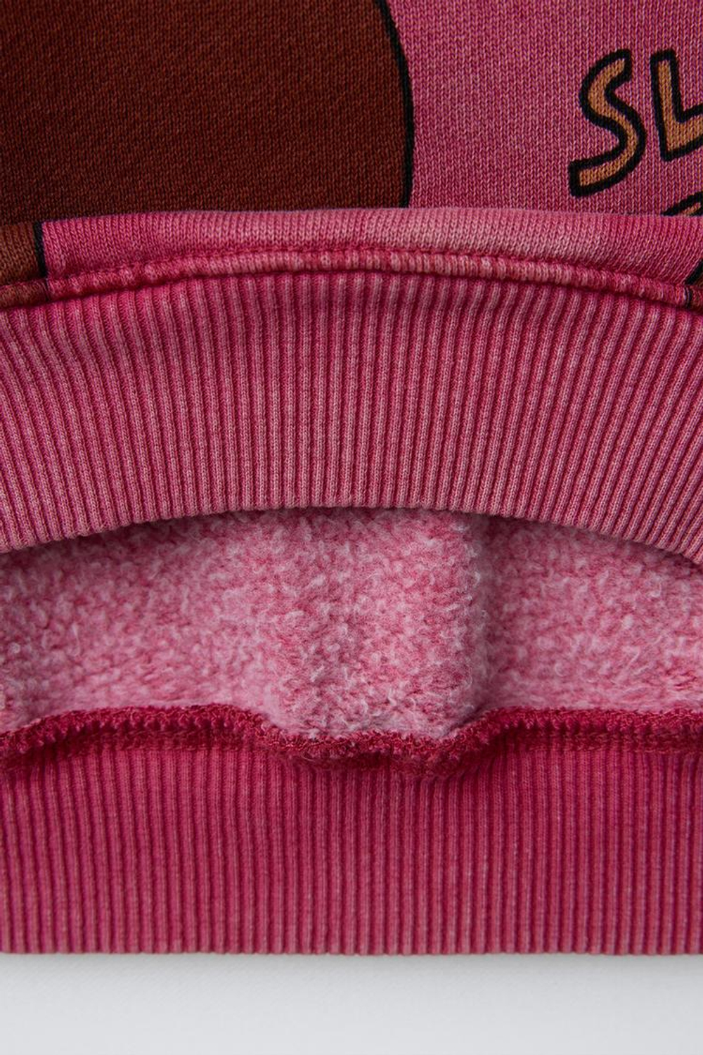 ZARA ТОЛСТОВКА С ПРИНТОМ «МЕДВЕДИ», ЦВЕТ РОЗОВОГО МЕЛА