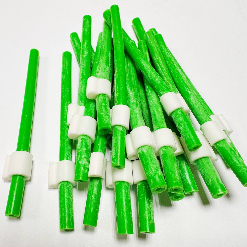 Кивок №2 зеленый маячок Силиконовый набор 20 штук