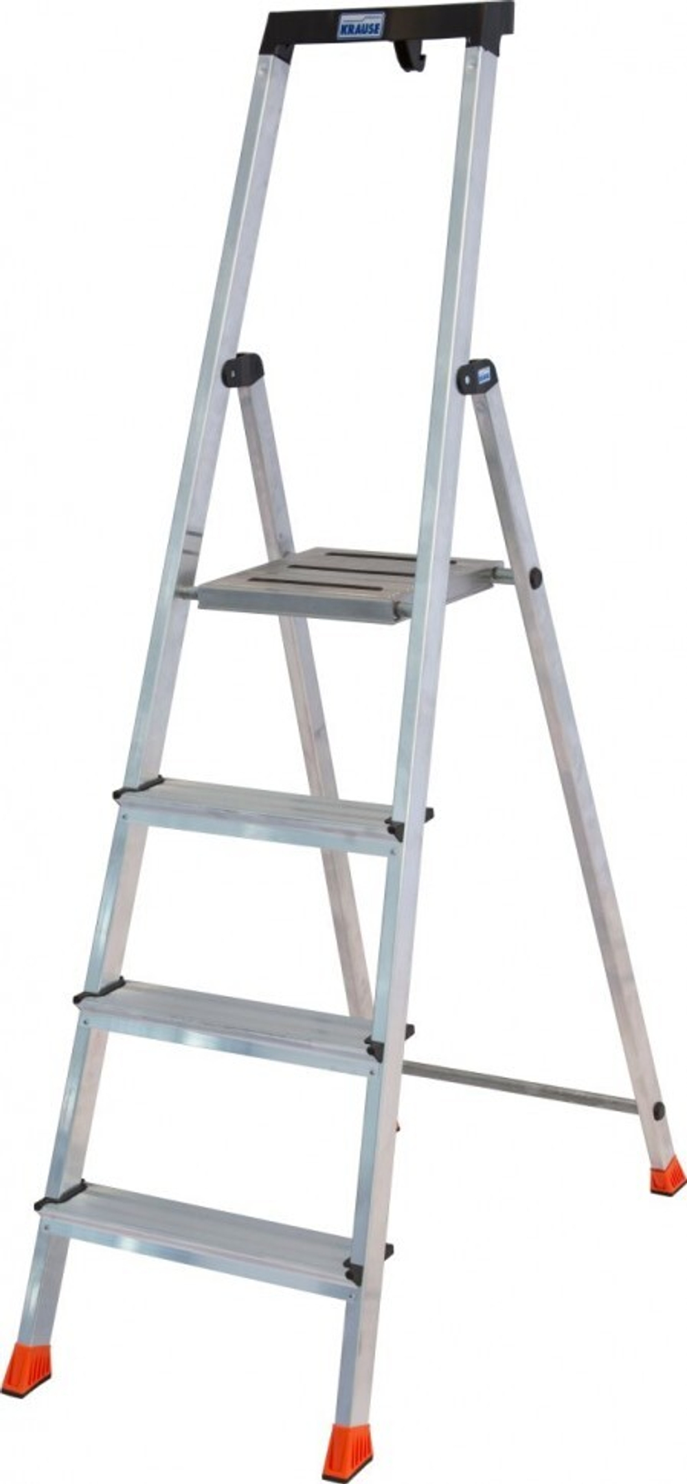 SAFETY Стремянка с большой полкой,4 ступени,раб.высота 2.83м(128942)