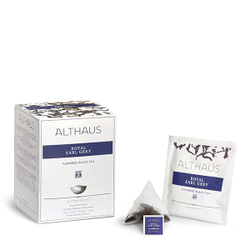 Чай черный Althaus Royal Earl Grey ароматизированный в пирамидках, 15 шт