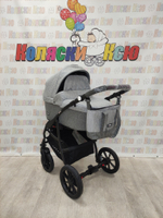 Коляска модульная Riko Basic Bella 01 серый-графит