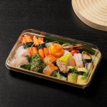 Крышка к контейнеру бумажному Sushi Box 152х241х32 мм ПЭТ 1/400